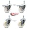 Service Caster 4 Inch Nylon Wheel Swivel 3/8 Inch Threaded Stem Caster Total Lock Brakes, 2PK SCC-TSTTL20S414-NYS-381615-2-S-2 - alternate 4